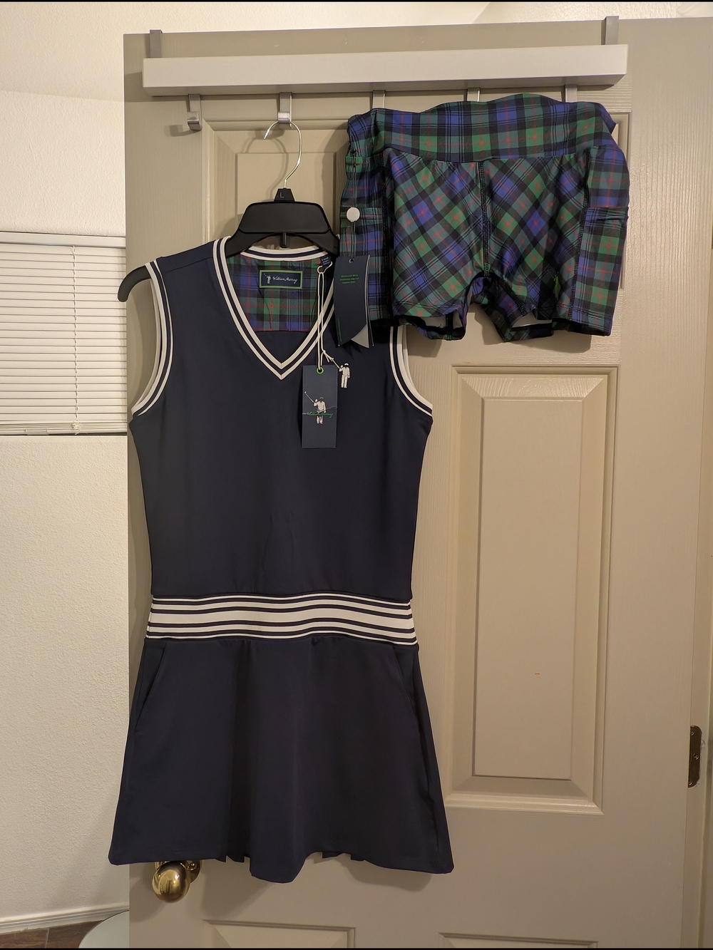 William Murray Golf Navy Sleeveless Dress and Underall Shorts Bundle